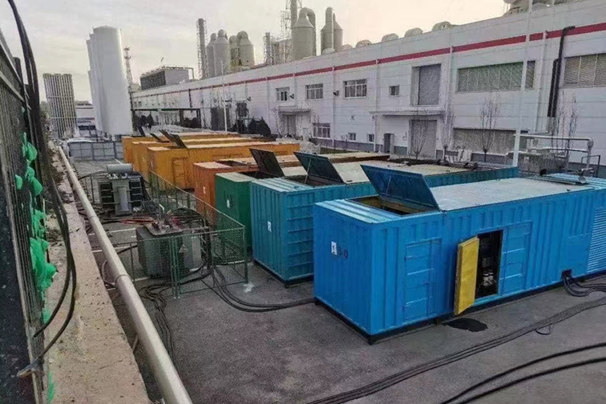 卡若发电机租赁施工现场
